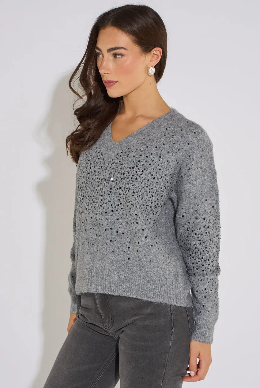Gini London maglione grigio diamante riciclato S/M