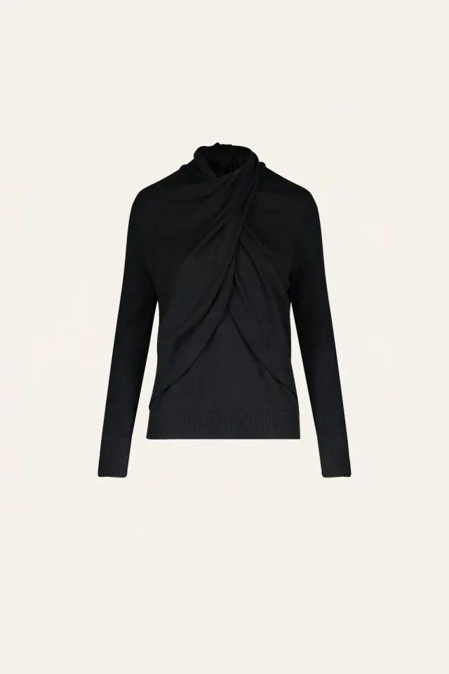 Johanna Ortiz Adaya top maglia nero pima