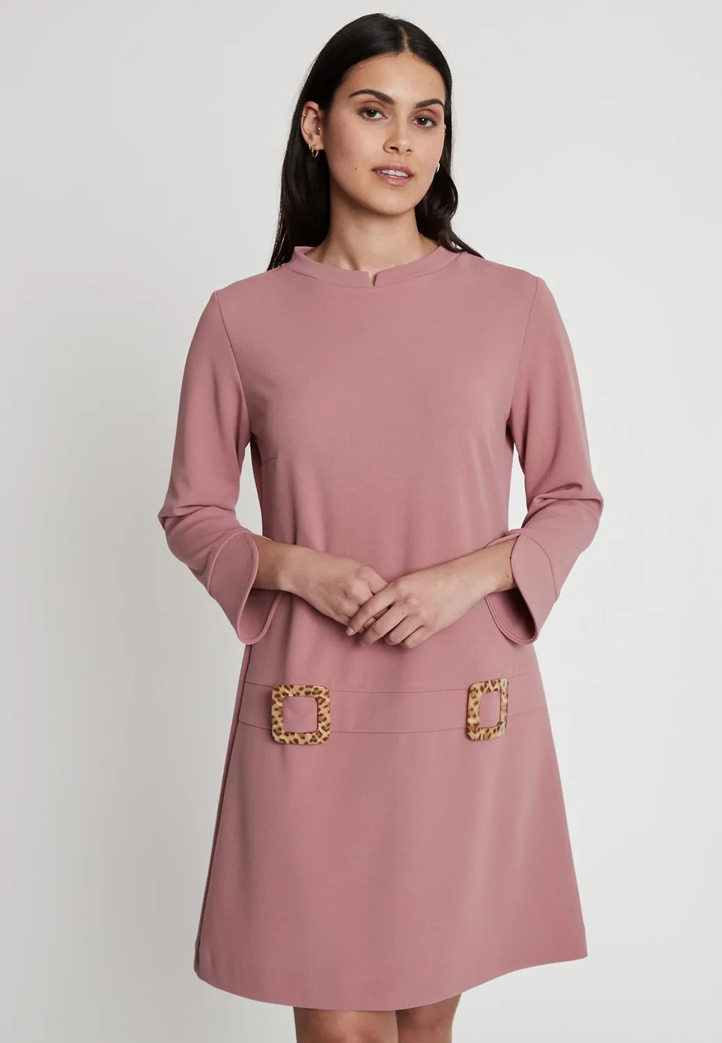 Ana Alcazar Hania mini abito anni 60 rosa