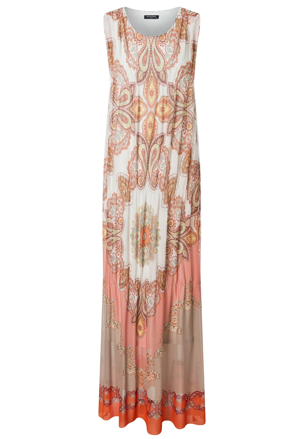 Ana Alcazar Dorivar abito lungo paisley pastello