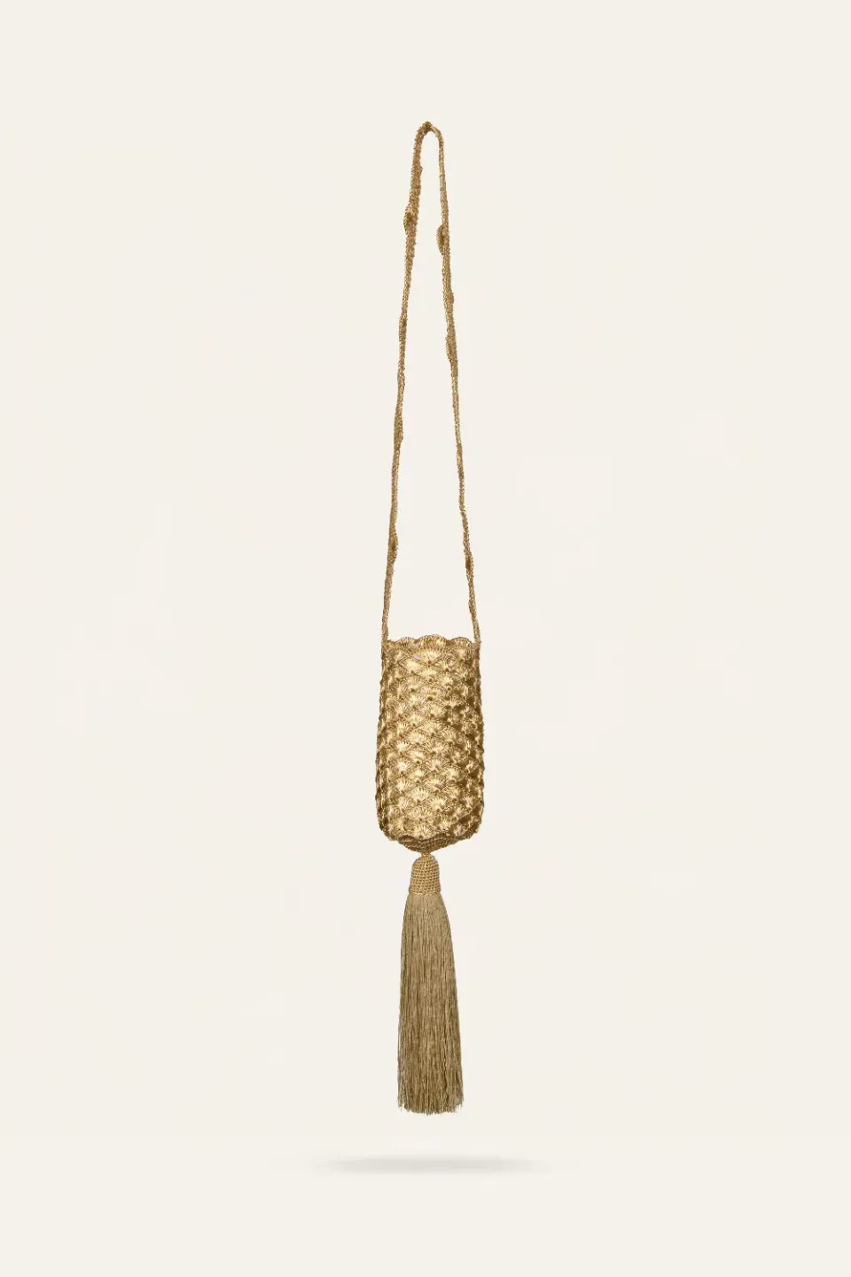 Johanna Ortiz Fate's Bouquet mochila Verdi borsa oro rame