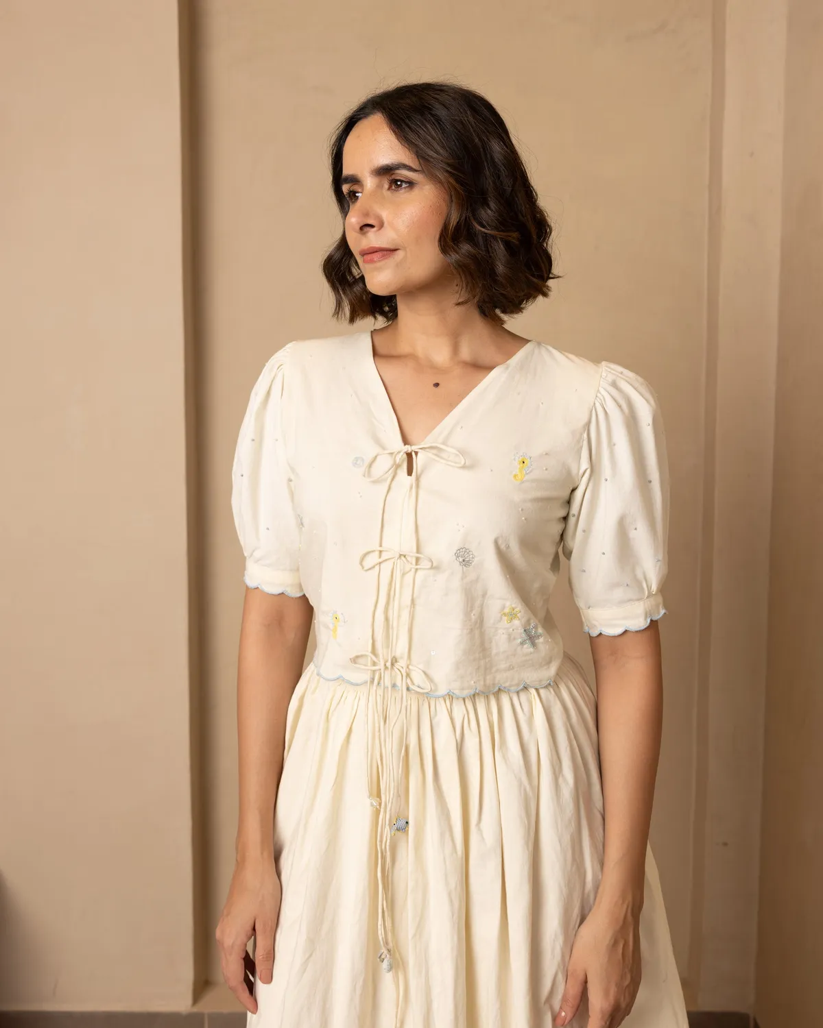 Our Dve Nautica Ari Coordinato beige cotone mare