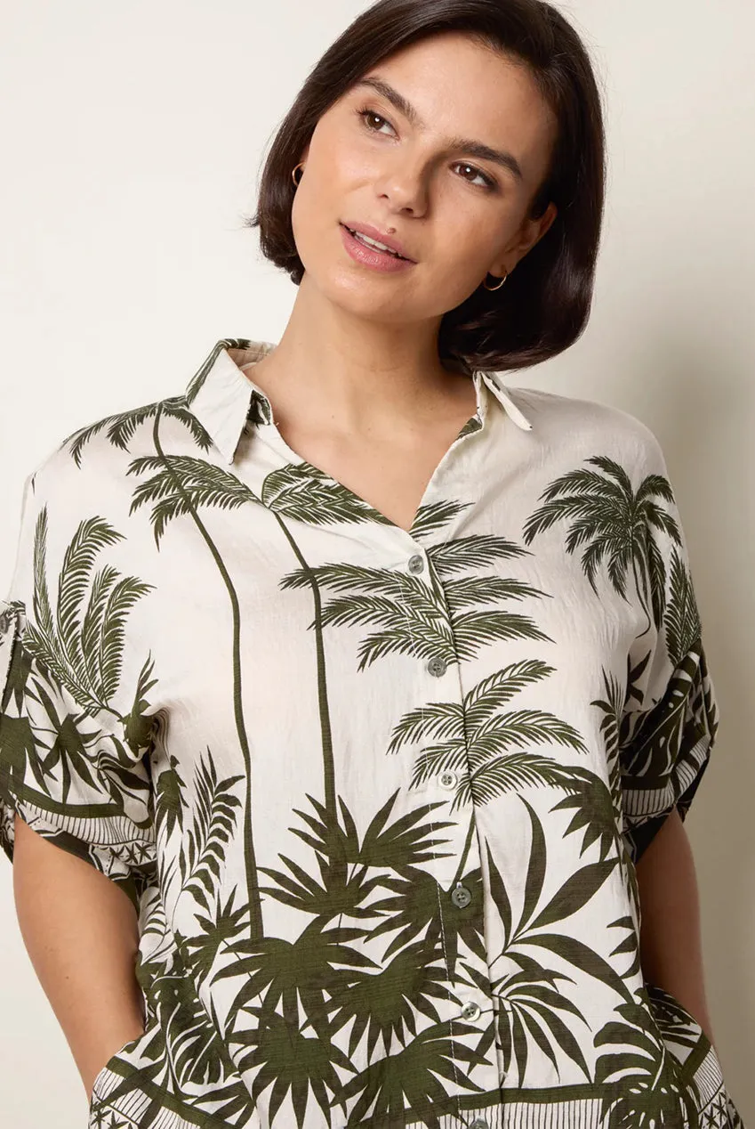 Blue Vanilla Palm Tree completo verde 2 pezzi gamba larga
