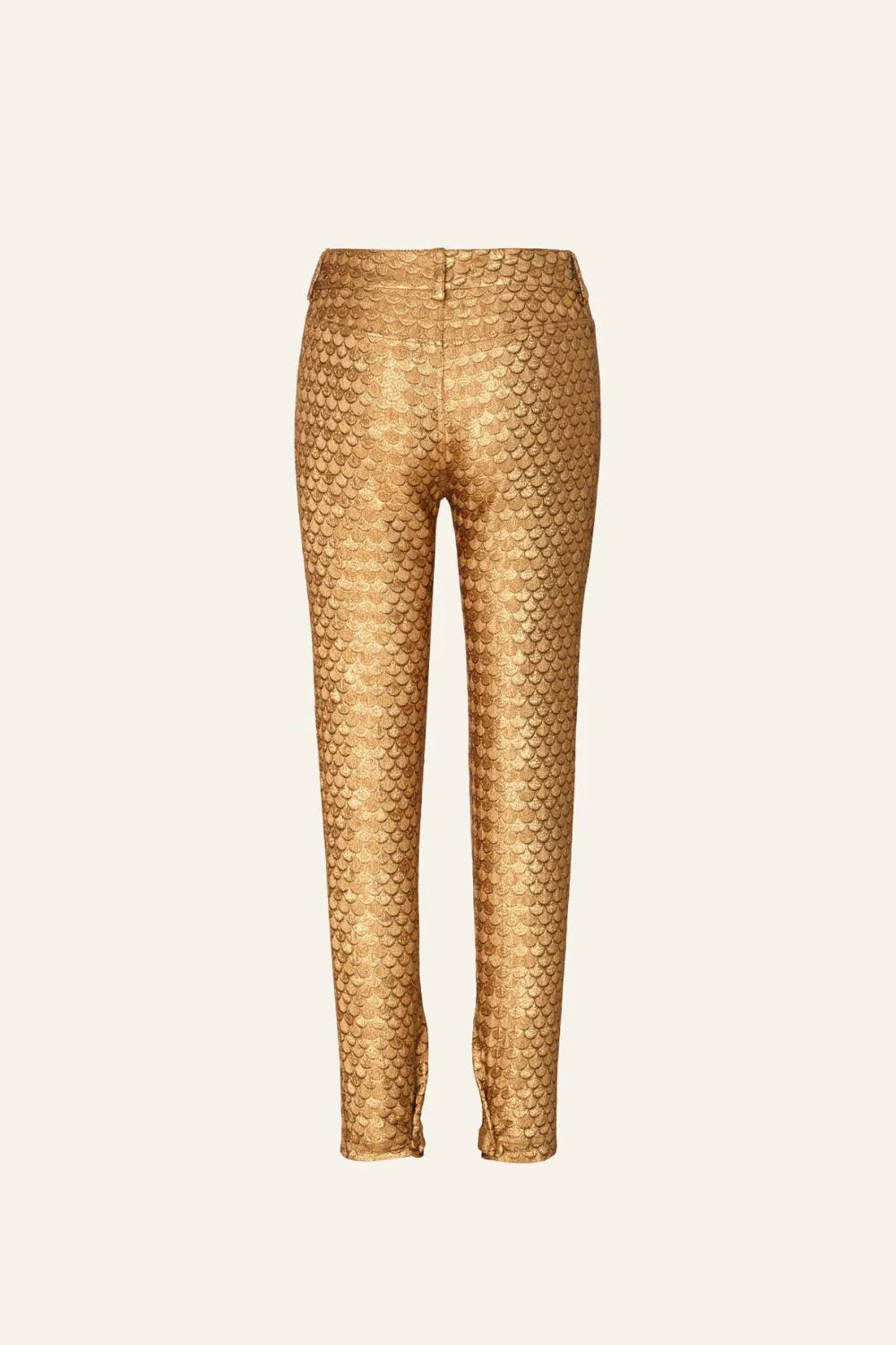Johanna Ortiz Aspiraciones pantaloni oro jacquard
