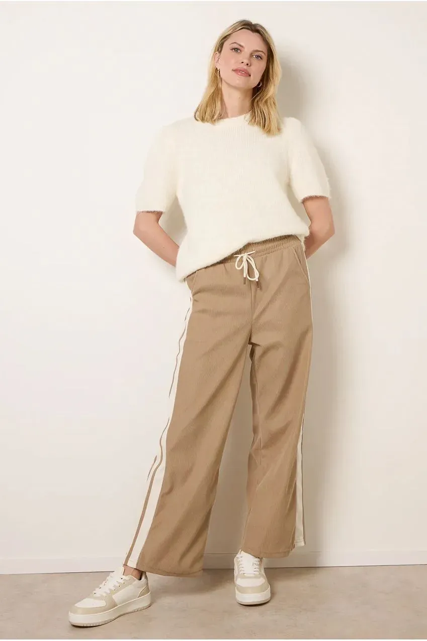 Blue Vanilla pantaloni velluto pietra vita elastica S-L