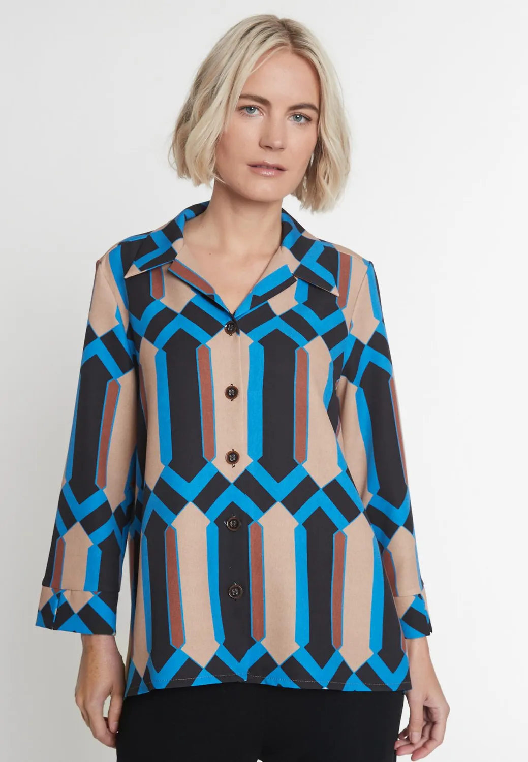 Ana Alcazar Majany camicia fantasia retrò casual