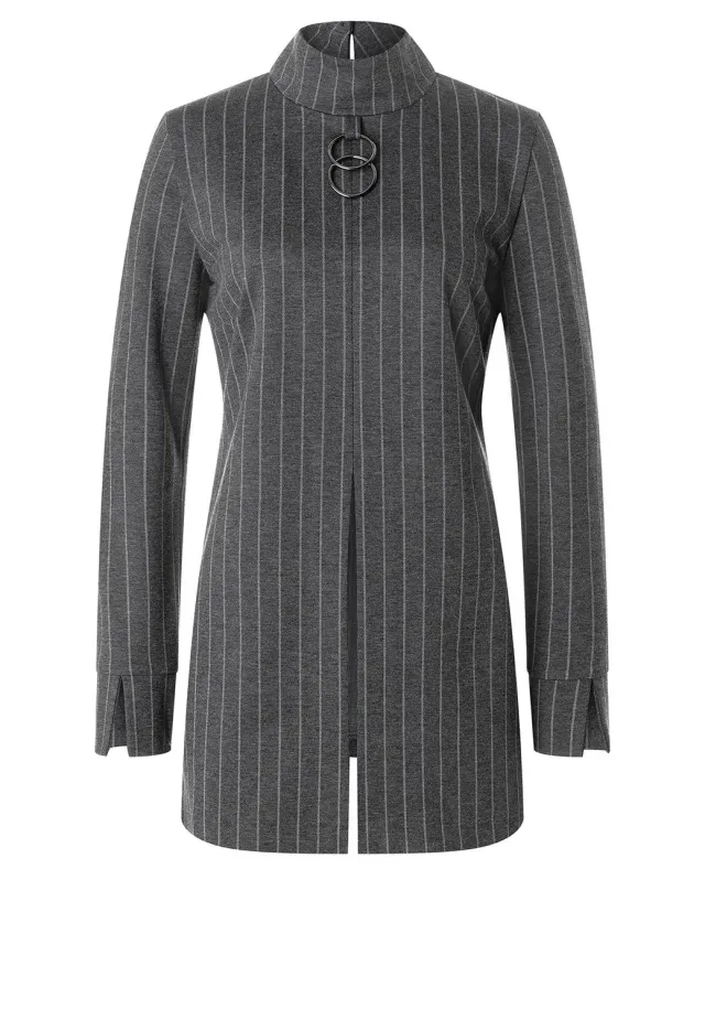 Ana Alcazar Somara Top Lungo Jersey a Righe
