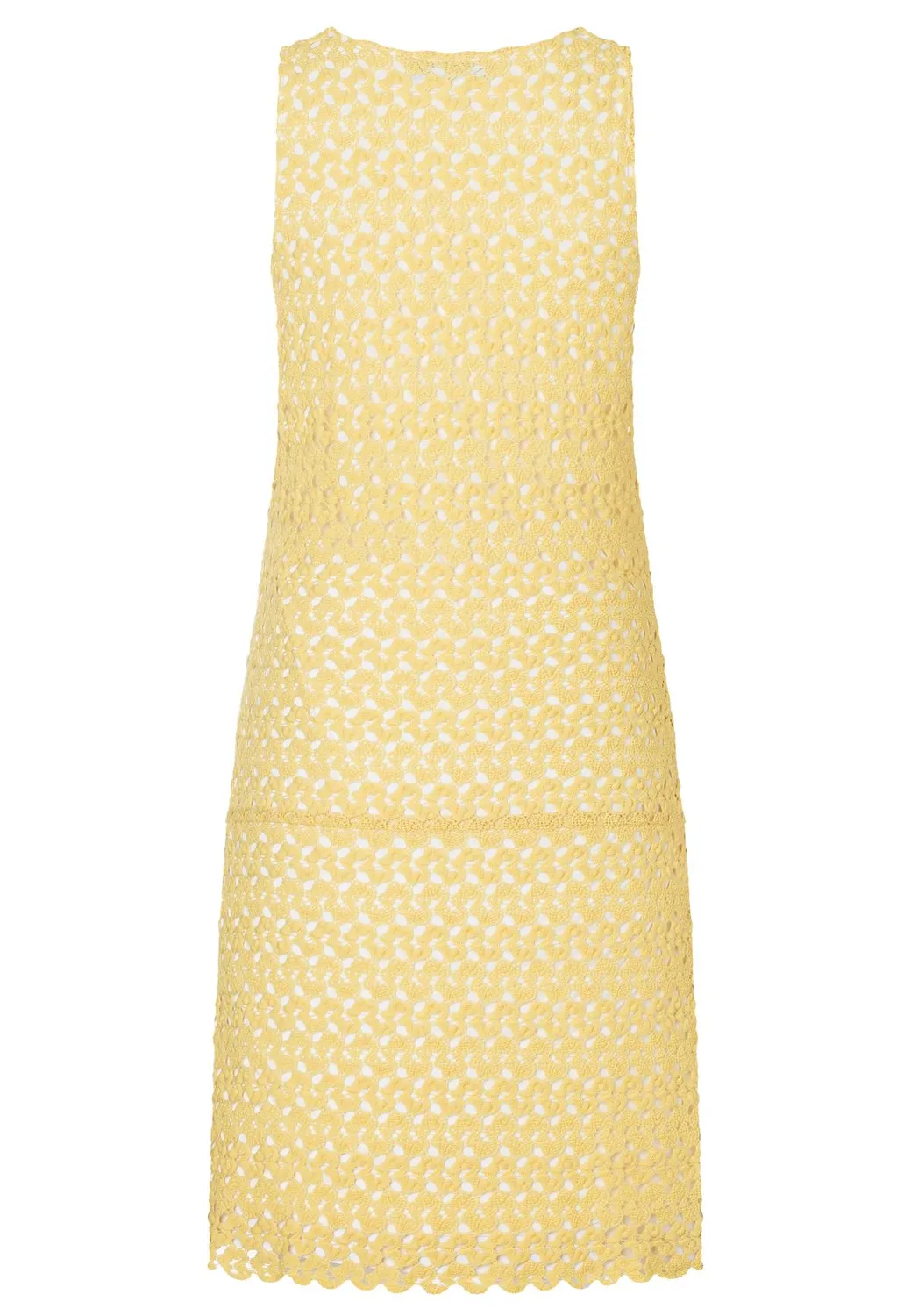 Ana Alcazar Lane Abito Corto Giallo Vaniglia in Maglia
