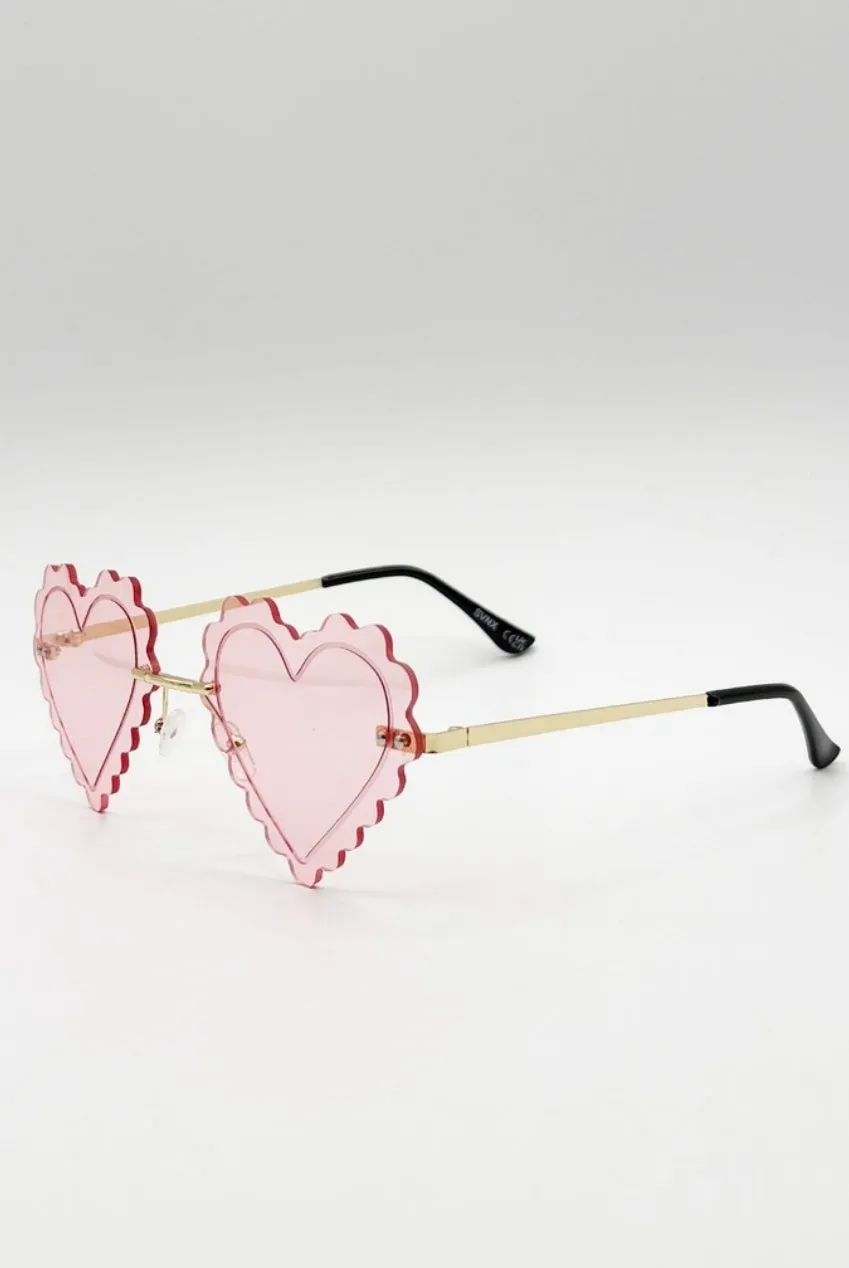 SVNX SG2502409 occhiali da sole cuore rosa categoria 2