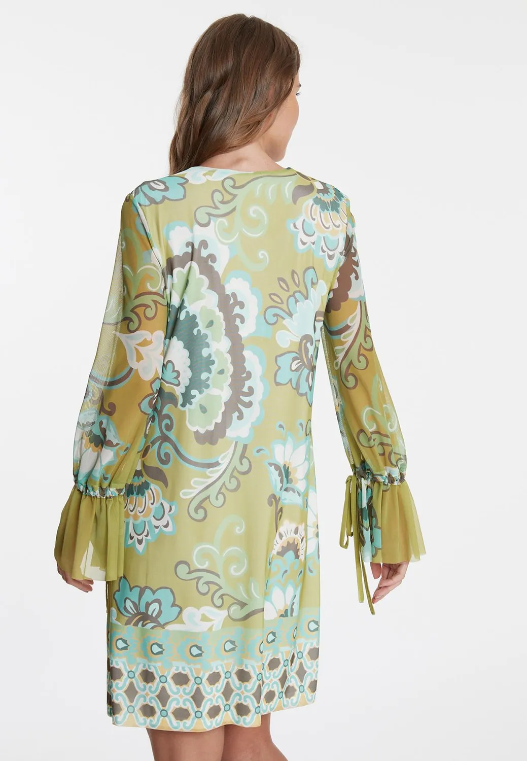 Ana Alcazar Longsleeve Dress Weola vestito tunica verde