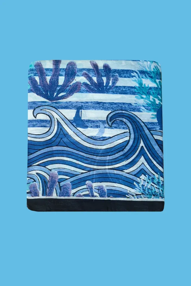 Antica Sartoria Everywhere DV1738 foulard blu cotone marino