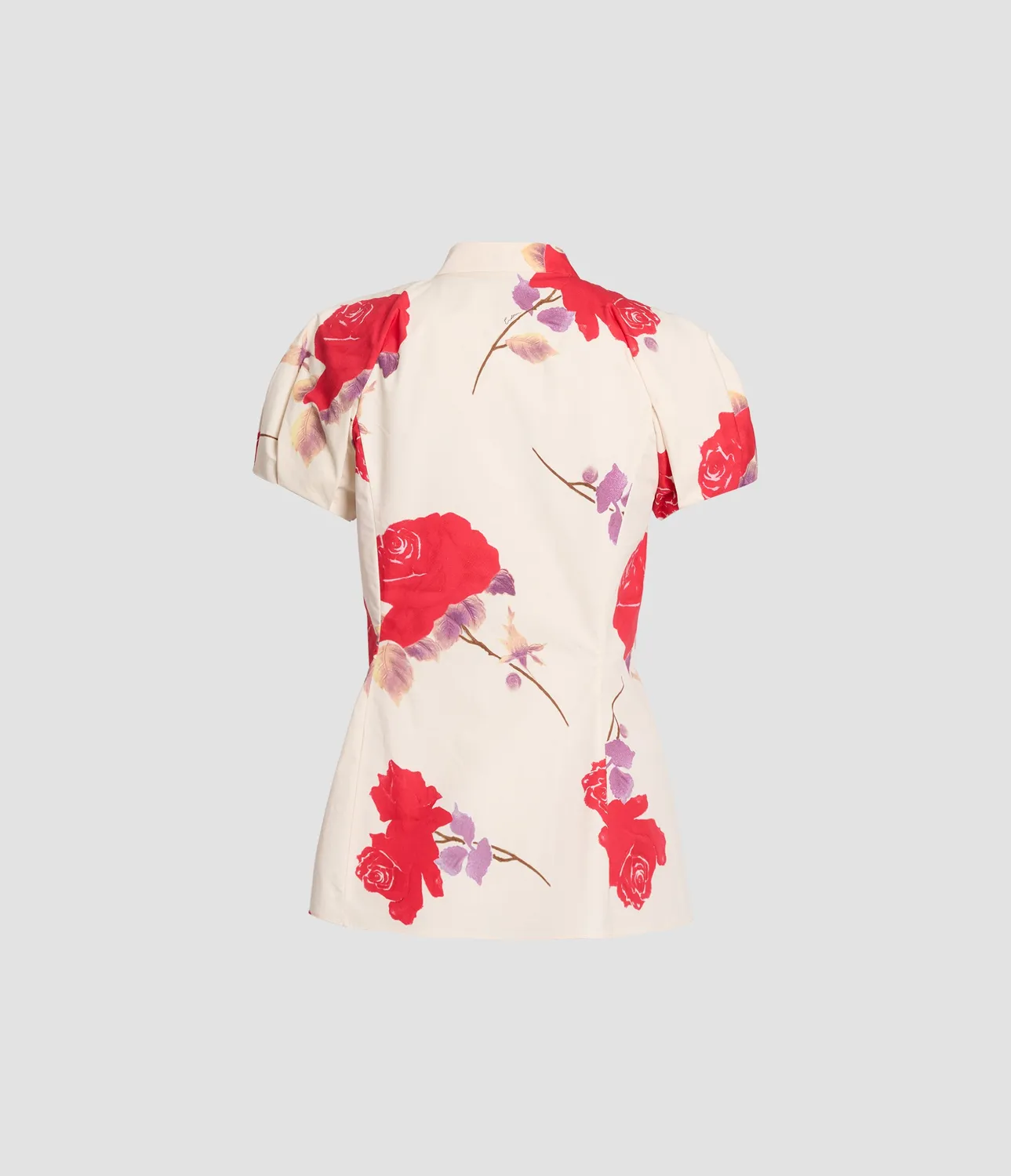 Erdem Floral top cotone maniche corte fiori