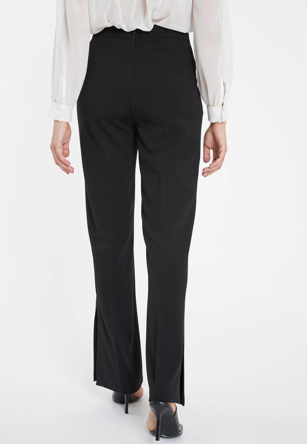 Ana Alcazar Saltina pantaloni lunghi neri spacchi