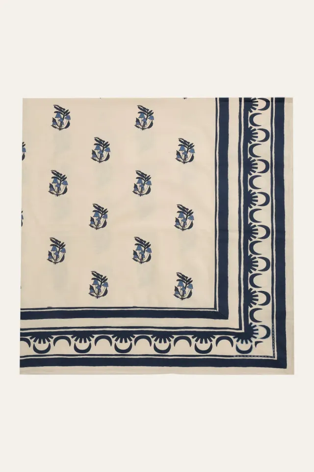 Johanna Ortiz Gems Of The Tropics tovaglia quadrata blu cotone