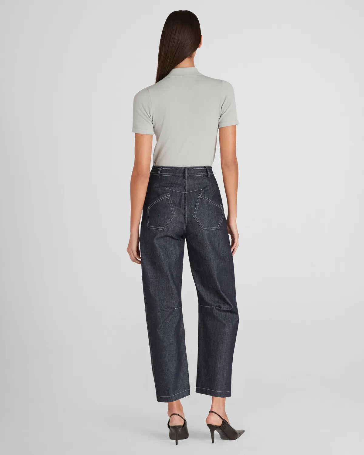 Violante Nessi Andy jeans blu cotone organico