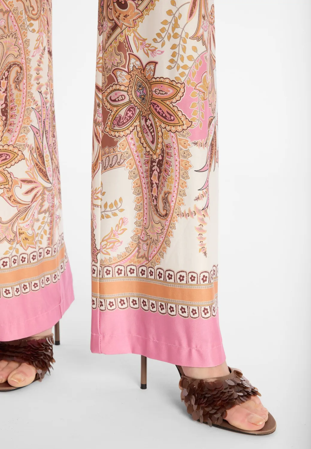 Ana Alcazar Donah pantaloni jersey rosa fantasia