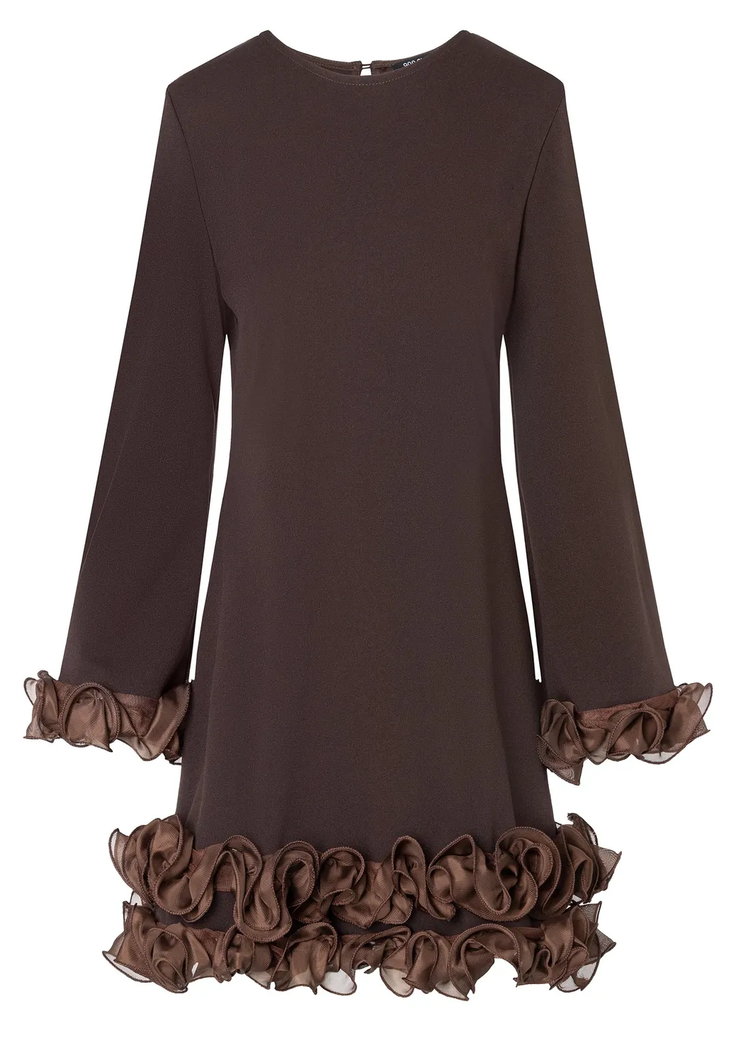 Ana Alcazar Enolys abito cocktail marrone corto