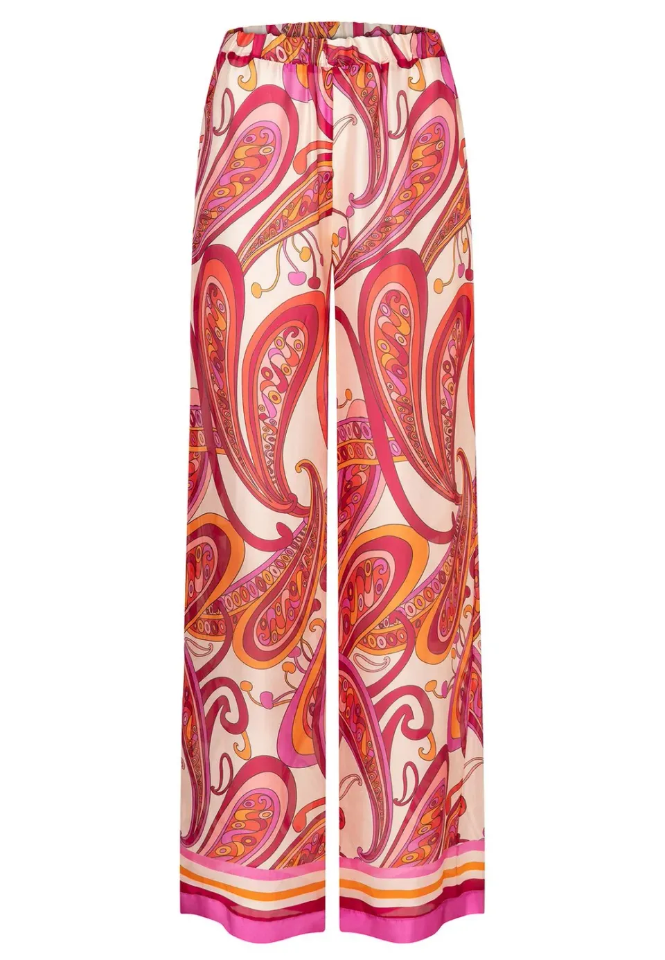 Ana Alcazar Wegora pantaloni chiffon fantasia paisley