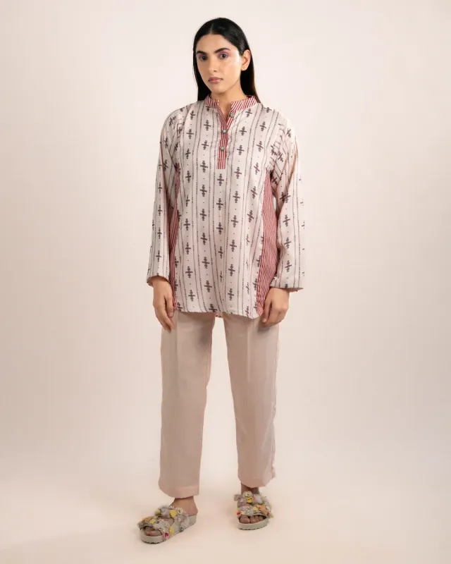 Our Dve Zuri camicia modal fantasia mistica