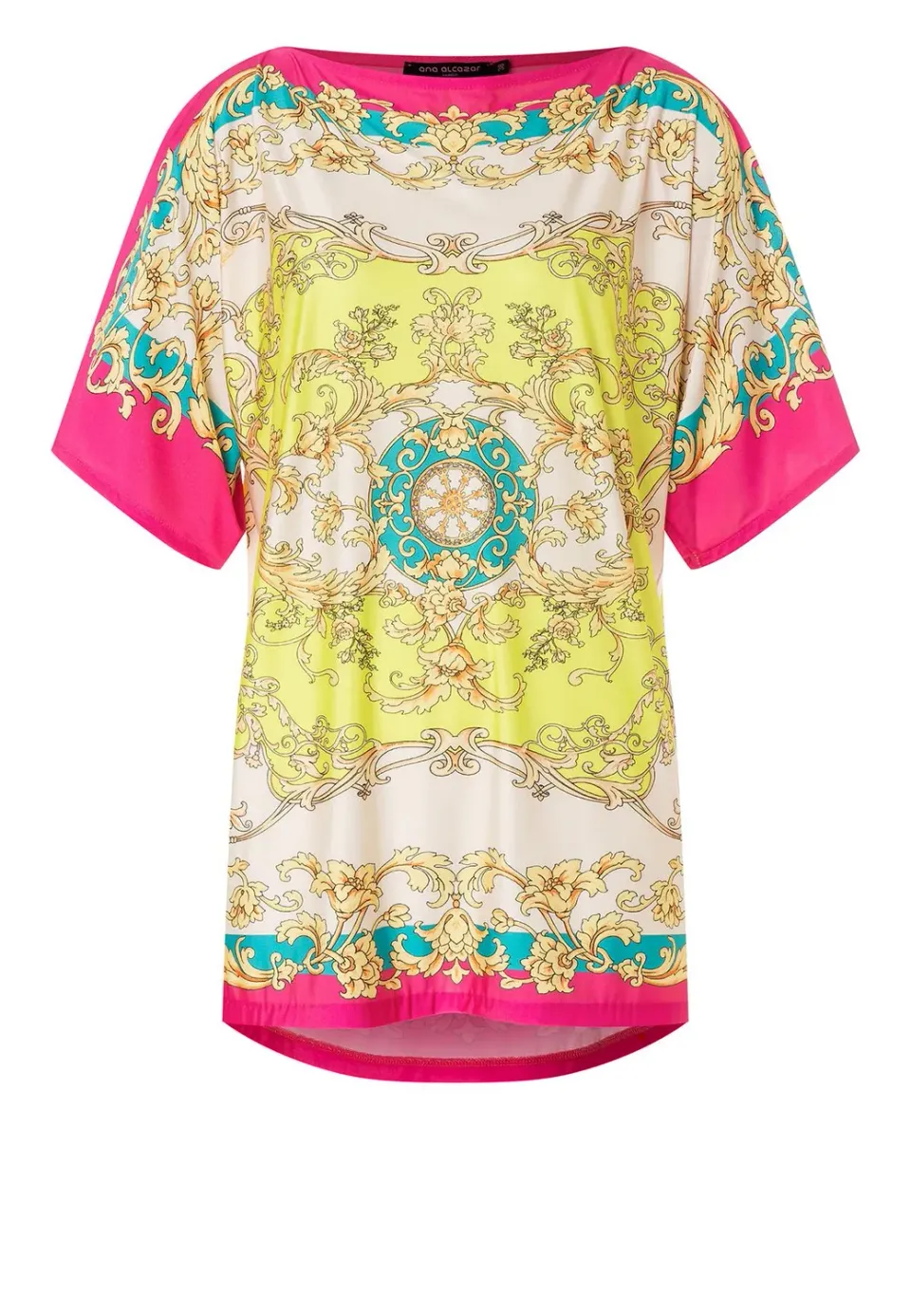 Ana Alcazar Konara top jersey stampa foulard