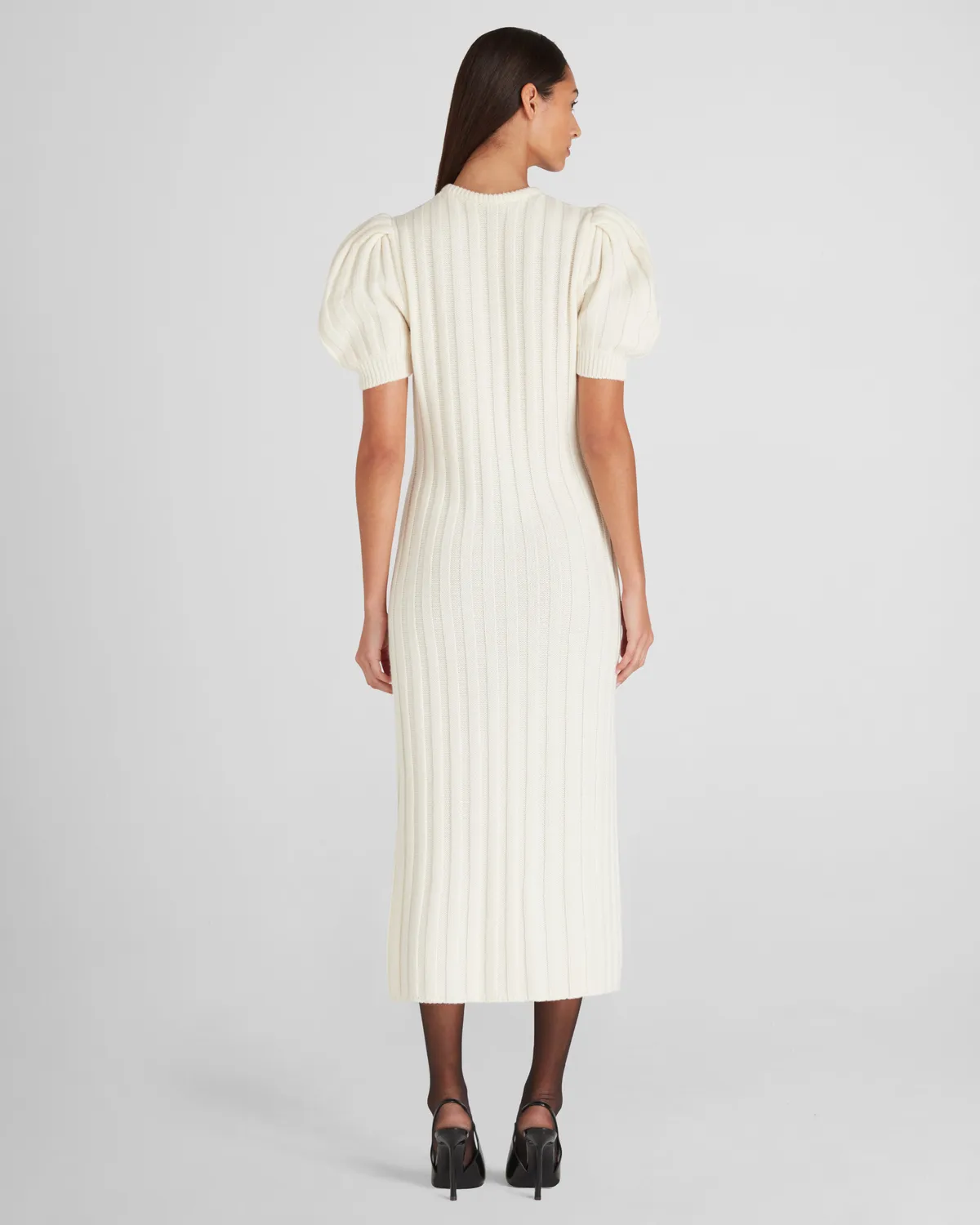 Violante Nessi Ono Abito Maglia Avorio Cashwool