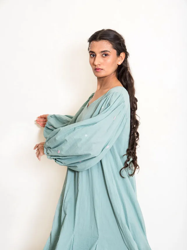 Our Dve Seeho Dress abito maxi verde menta