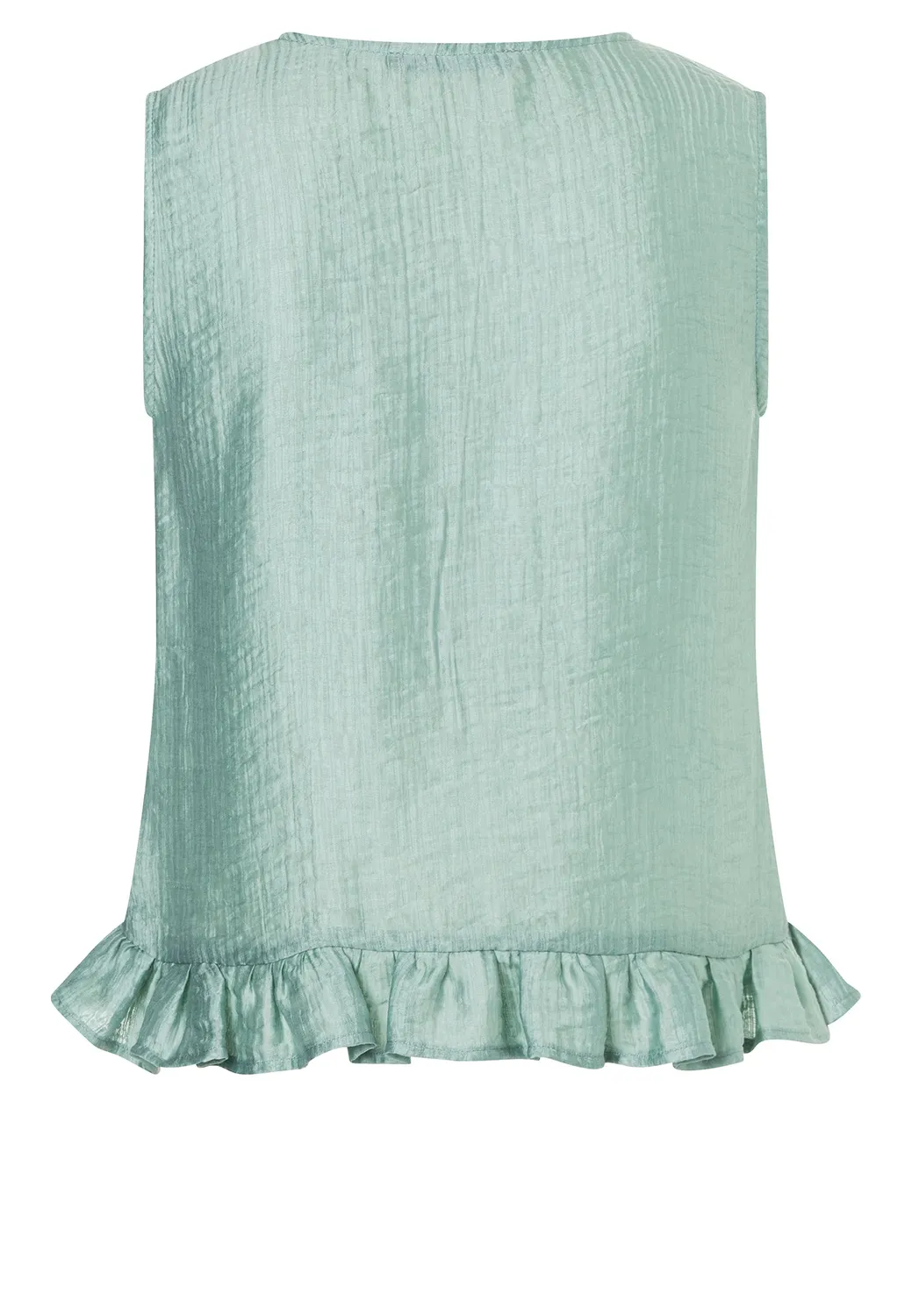 Ana Alcazar Dorell top peplum verde salvia