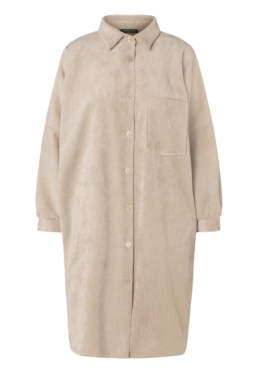 Ana Alcazar Endesis chemisier velluto beige oversize