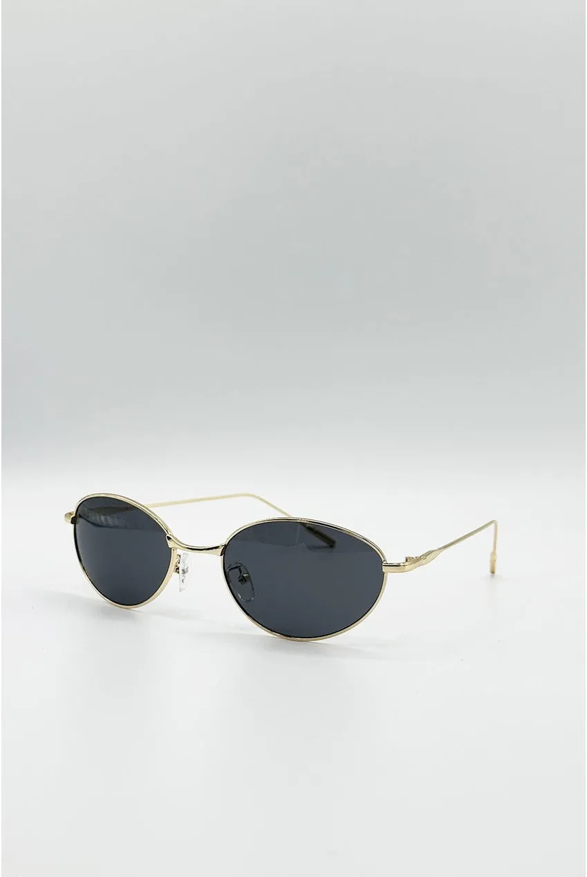 SVNX Oval Cat Eye SG2600002 occhiali neri metallo