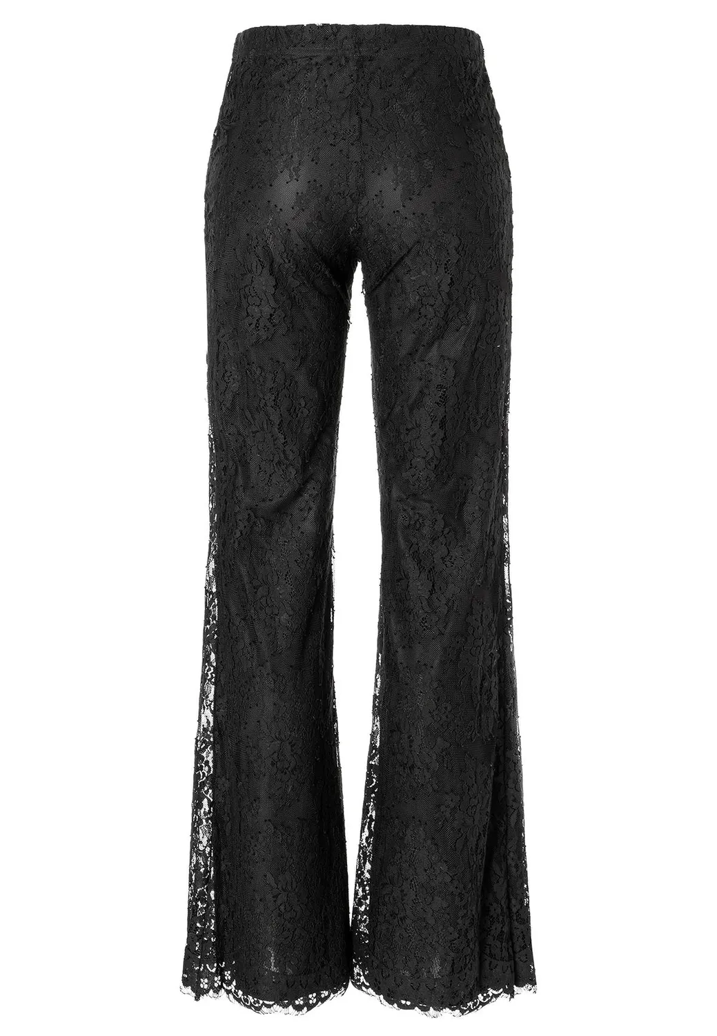 Ana Alcazar Abisea pantaloni in pizzo neri svasati