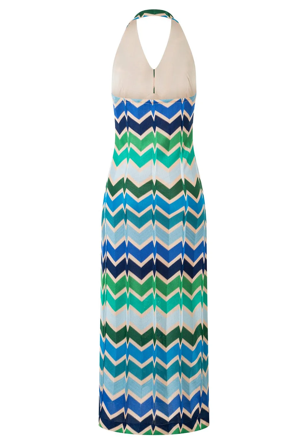 Ana Alcazar Pocary maxi abito halter verde