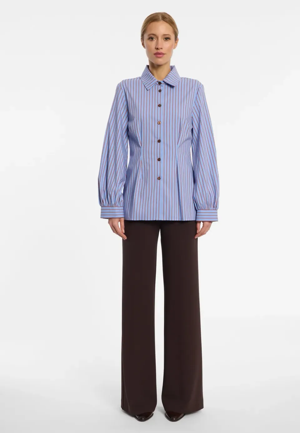 Ana Alcazar Enlirese camicia cotone maniche bishop