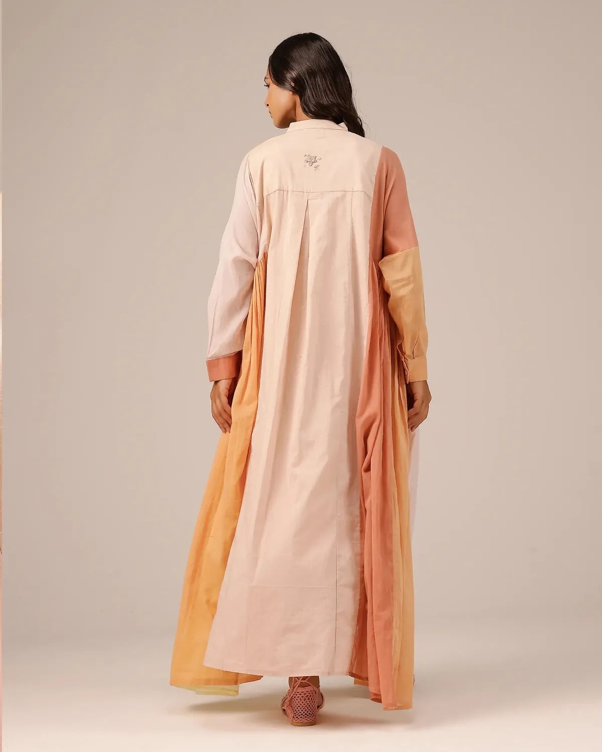 Our Dve Drift Dress abito taglia unica sfumato rosa giallo
