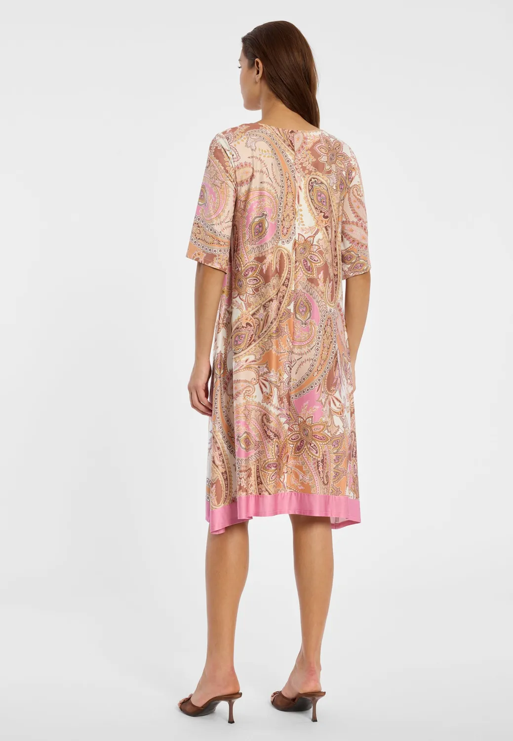 Ana Alcazar Dhorn Vestito Jersey Paisley Rosa