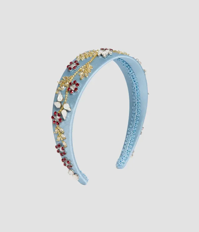 Erdem Embellished Headband cerchietto raso