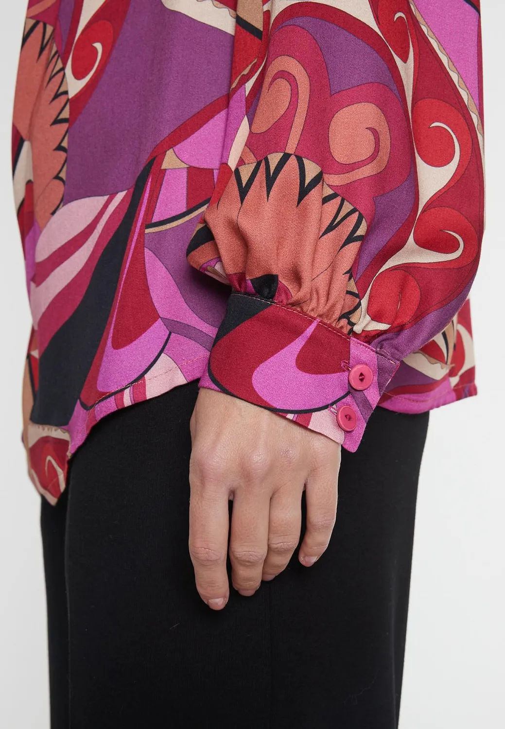 Ana Alcazar Makta blusa fantasia collo cascata