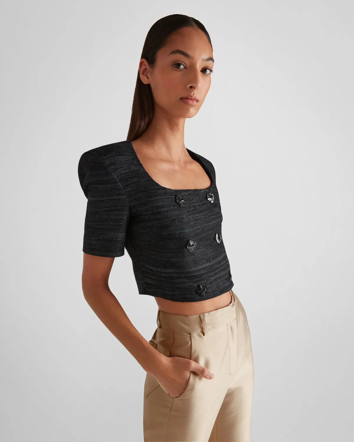 Violante Nessi New York pantaloni seta beige