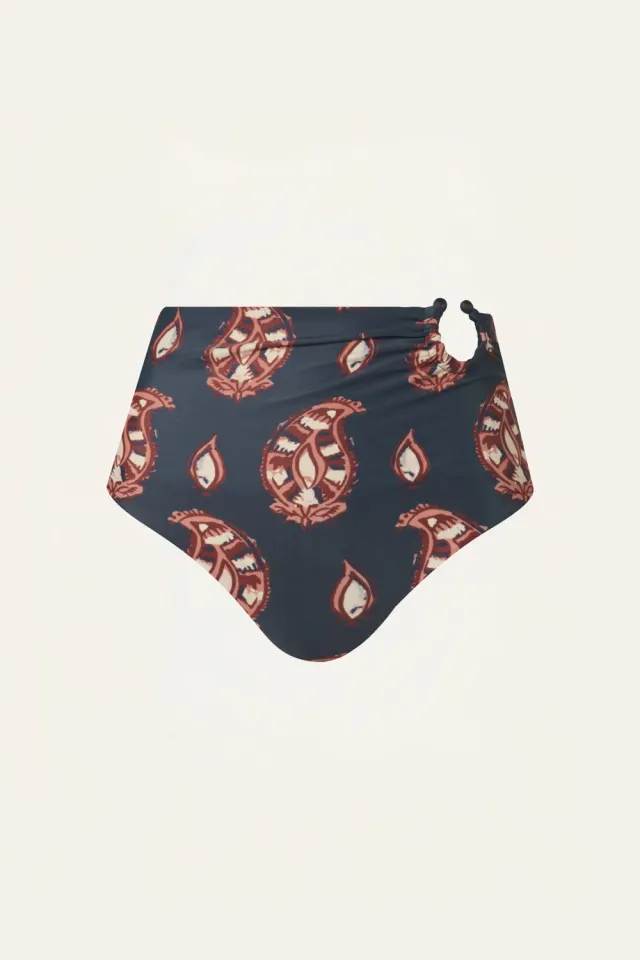 Johanna Ortiz Taita slip bikini vita alta blu navy rosa