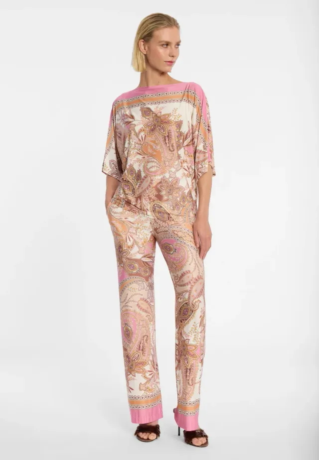 Ana Alcazar Donah pantaloni jersey rosa fantasia
