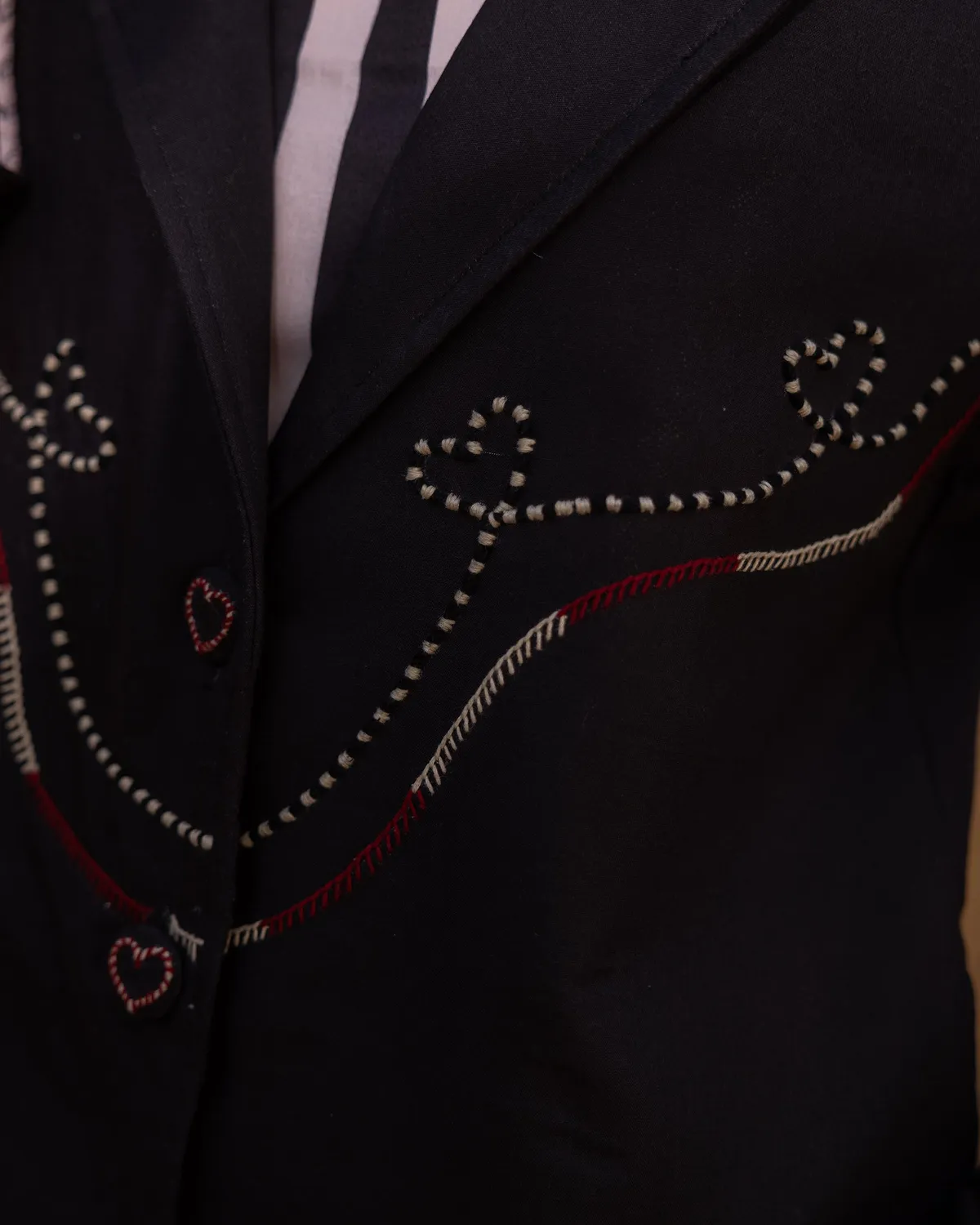 Our Dve Chrono Dress Jacket Set abito nero seta