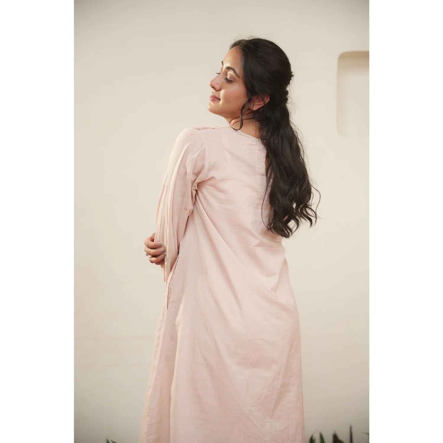 Our Dve Capsule 9 Coordinato rosa cotone ricamo