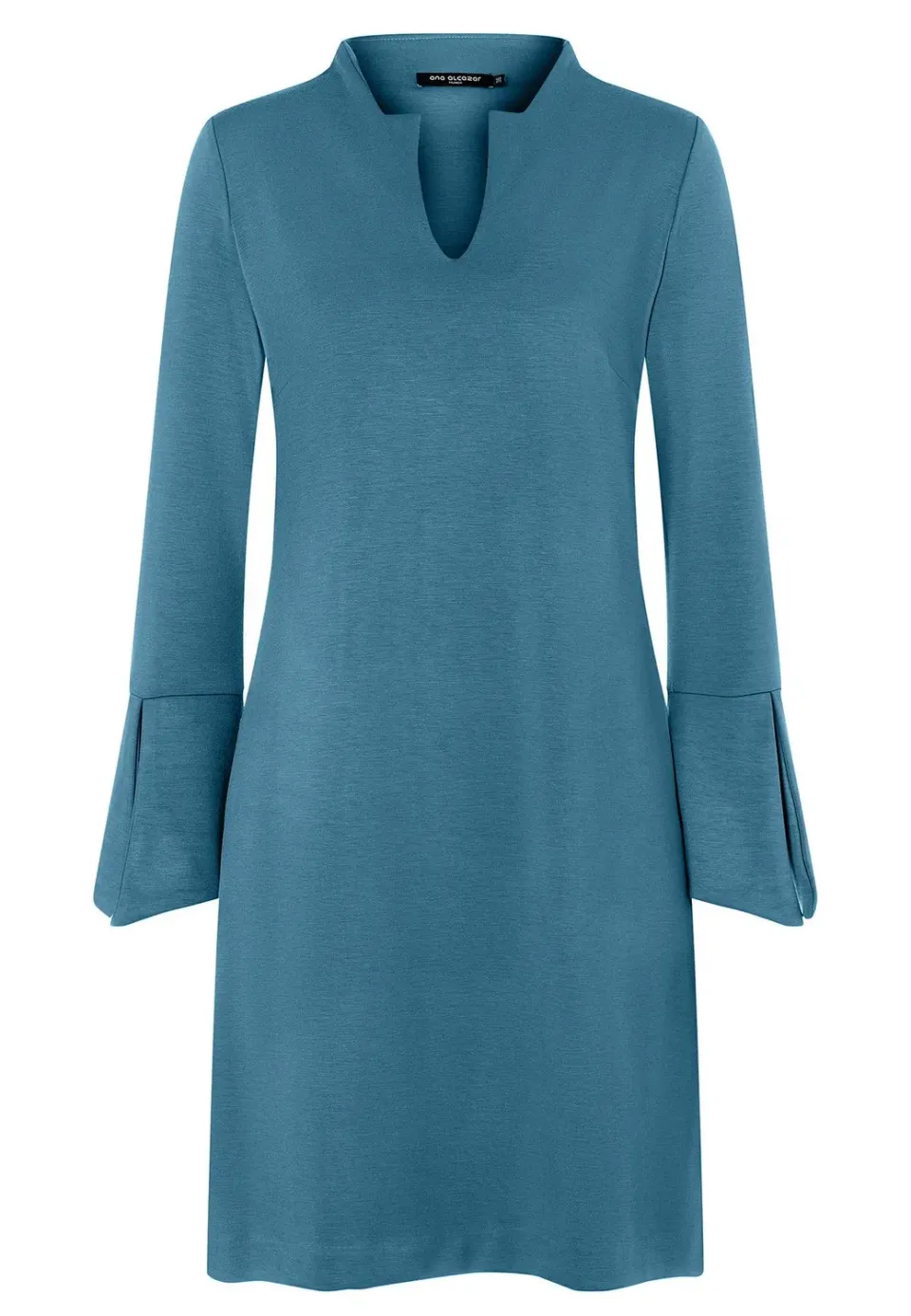 Ana Alcazar Inowa abito svasato azzurro scollo a V
