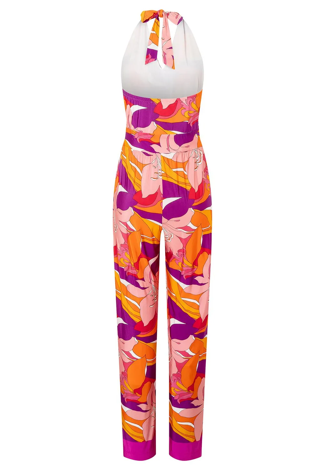 Ana Alcazar Loasa tuta jumpsuit floreale scollo halter