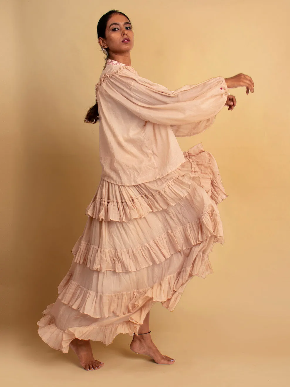 Our Dve Nomad blusa cotone cammello XS-XXL