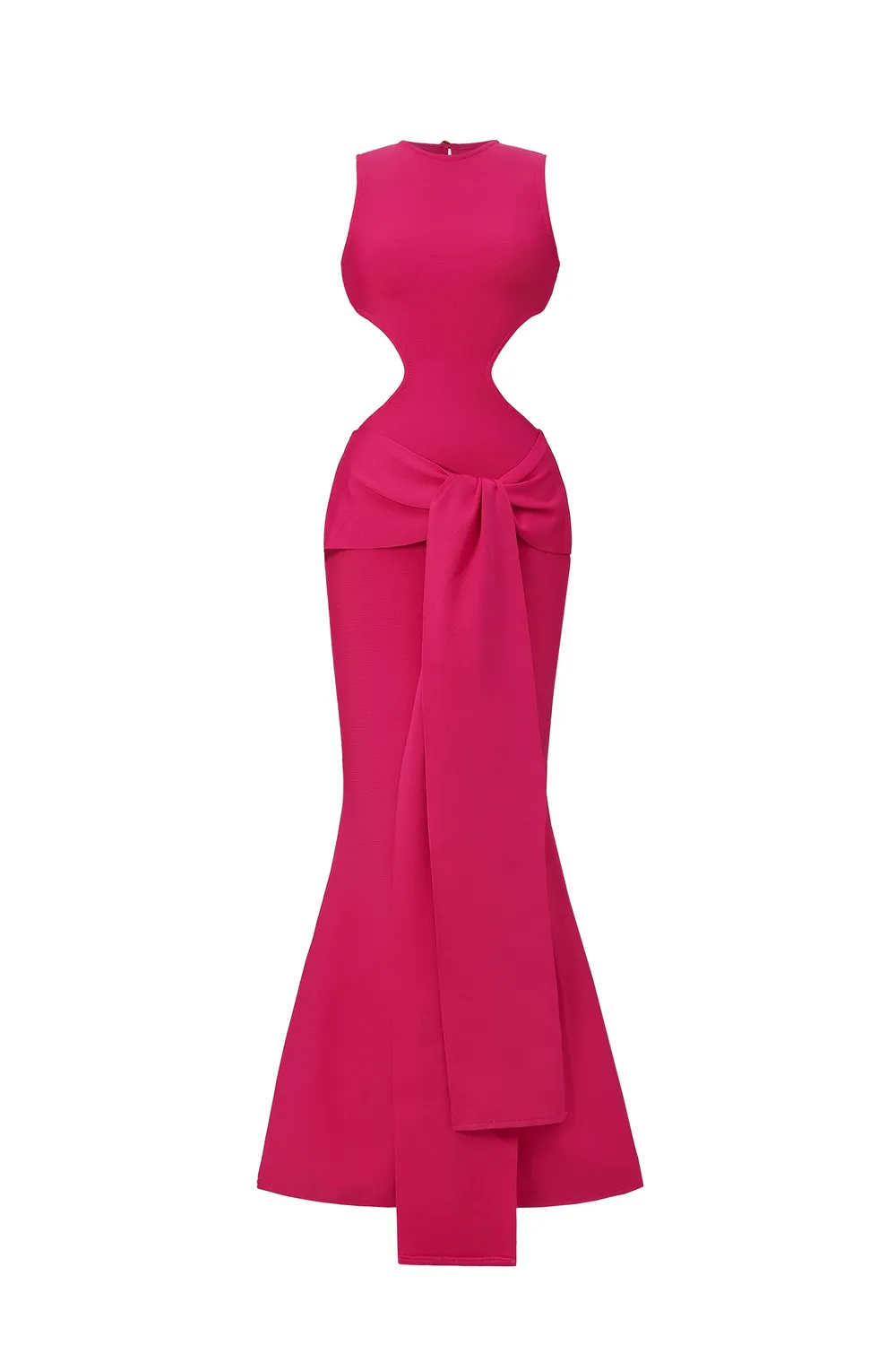 Bella Barnett Tinnie abito lungo fascia rosa cipria bandage