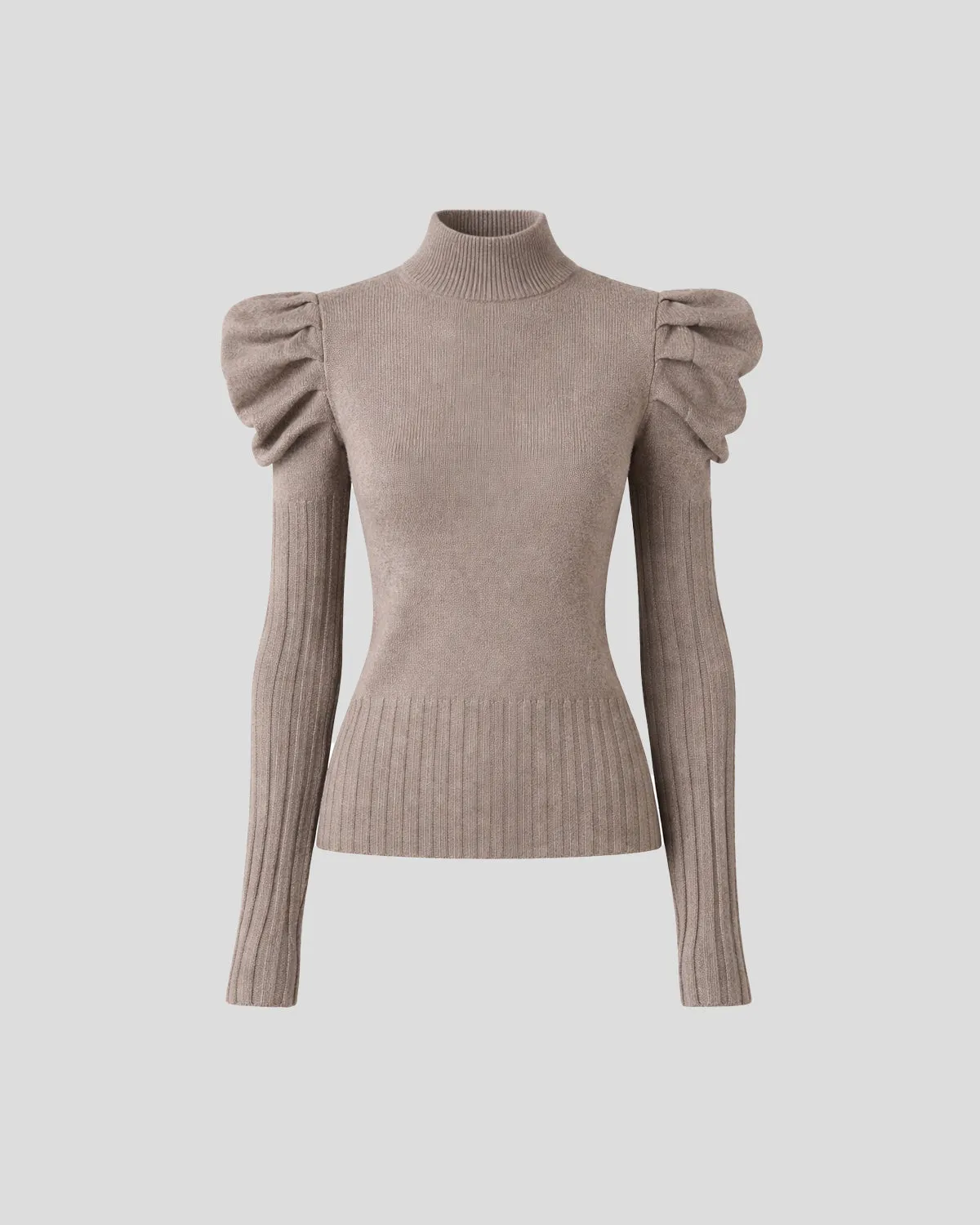 Violante Nessi Vittorio maglione taupe merino Cashwool