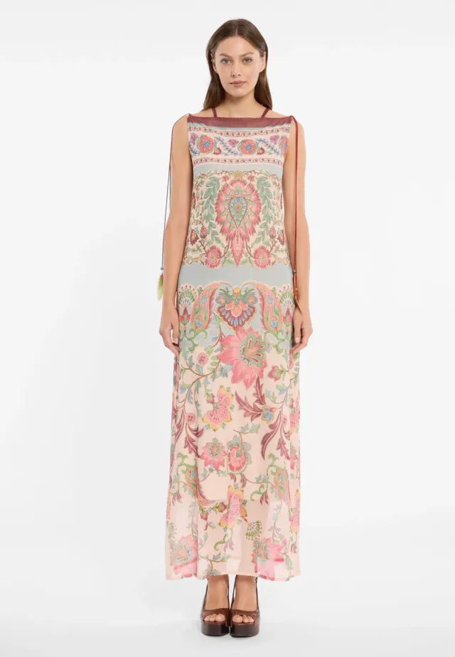 Ana Alcazar Doremil abito boho maxi pastello