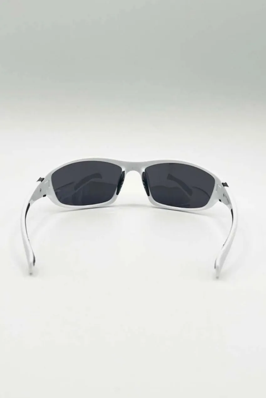 SVNX Outdoor Racer occhiali da sole bianco UV400