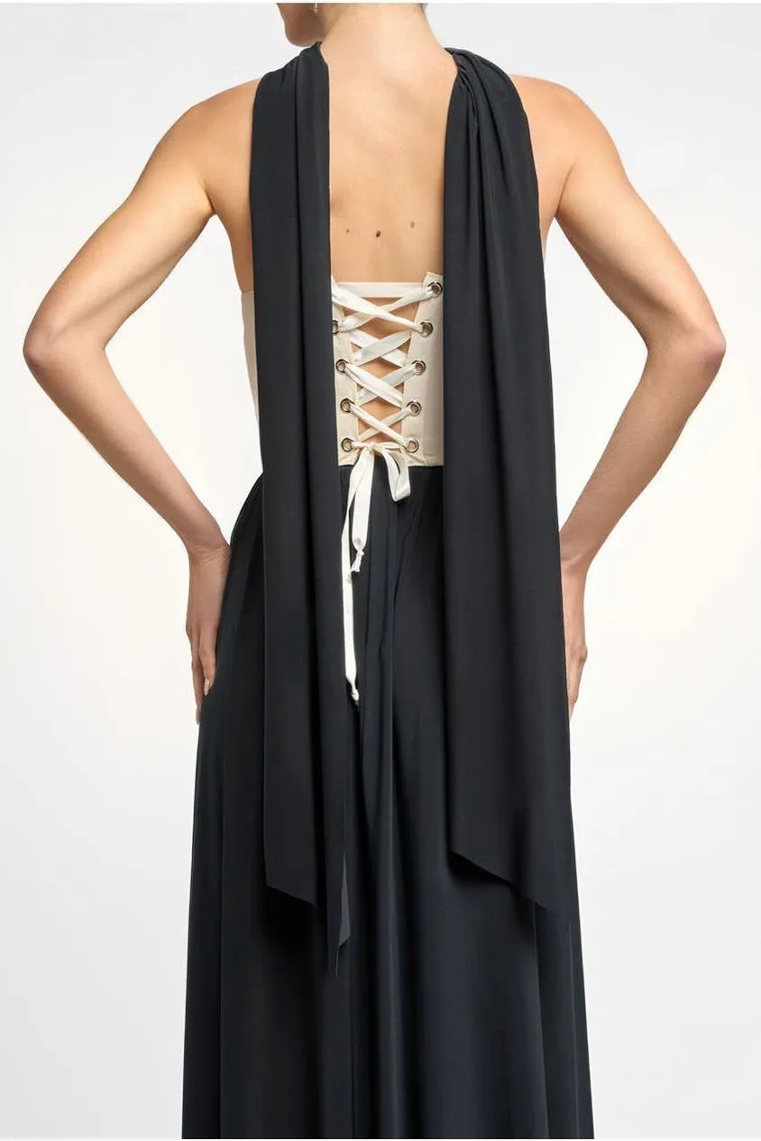 Goddiva Soft Touch sciarpa jersey blu aviazione
