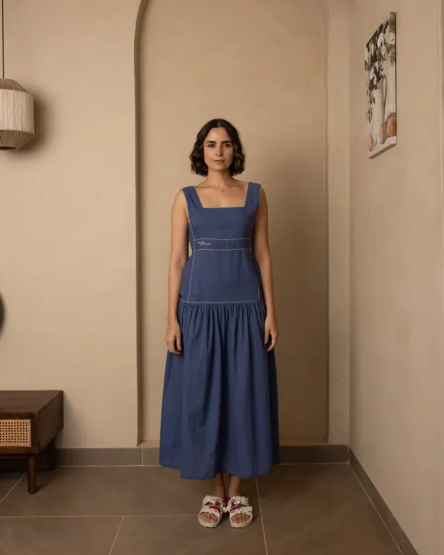 Our Dve Nautica Serene vestito blu cotone
